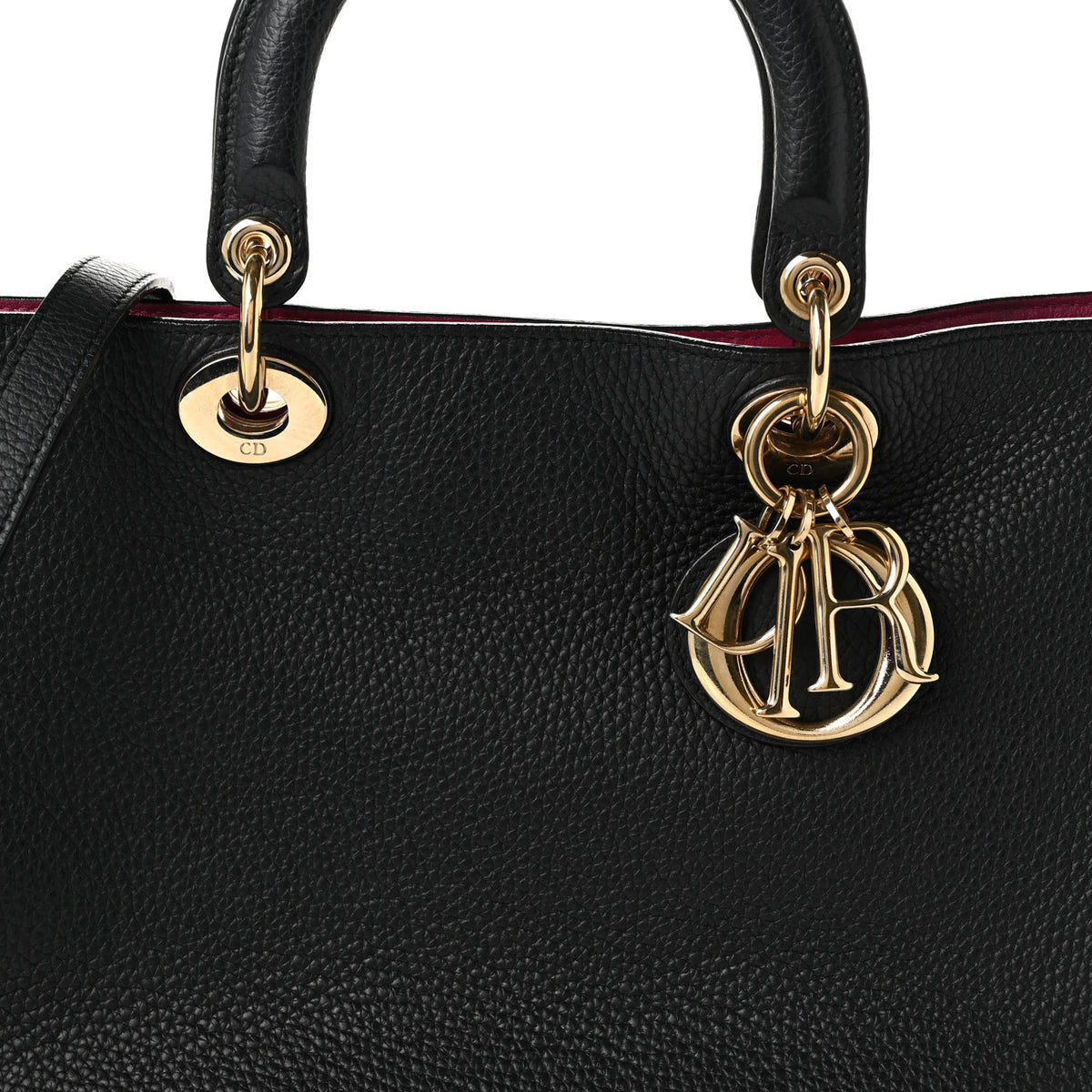 Bullcalf Medium Diorissimo Tote Black Rose Indien
