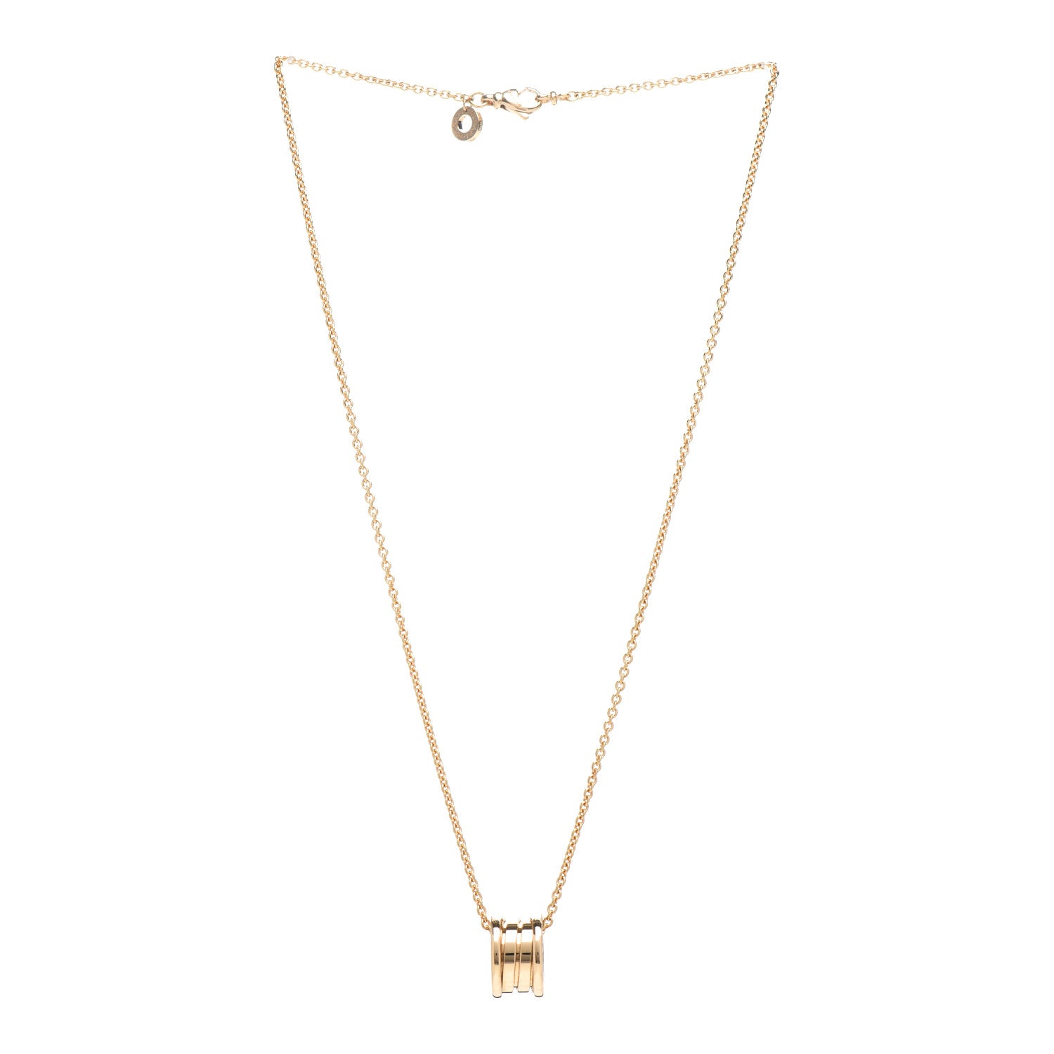 Bulgari 18K Yellow Gold B.Zero1 Pendant Necklace 3 of 5