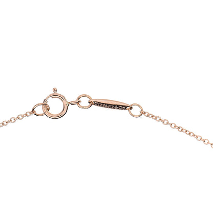 Tiffany 18K Rose Gold Diamond .07ct Elsa Peretti Diamonds by the Yard Pendant Necklace 6 of 6