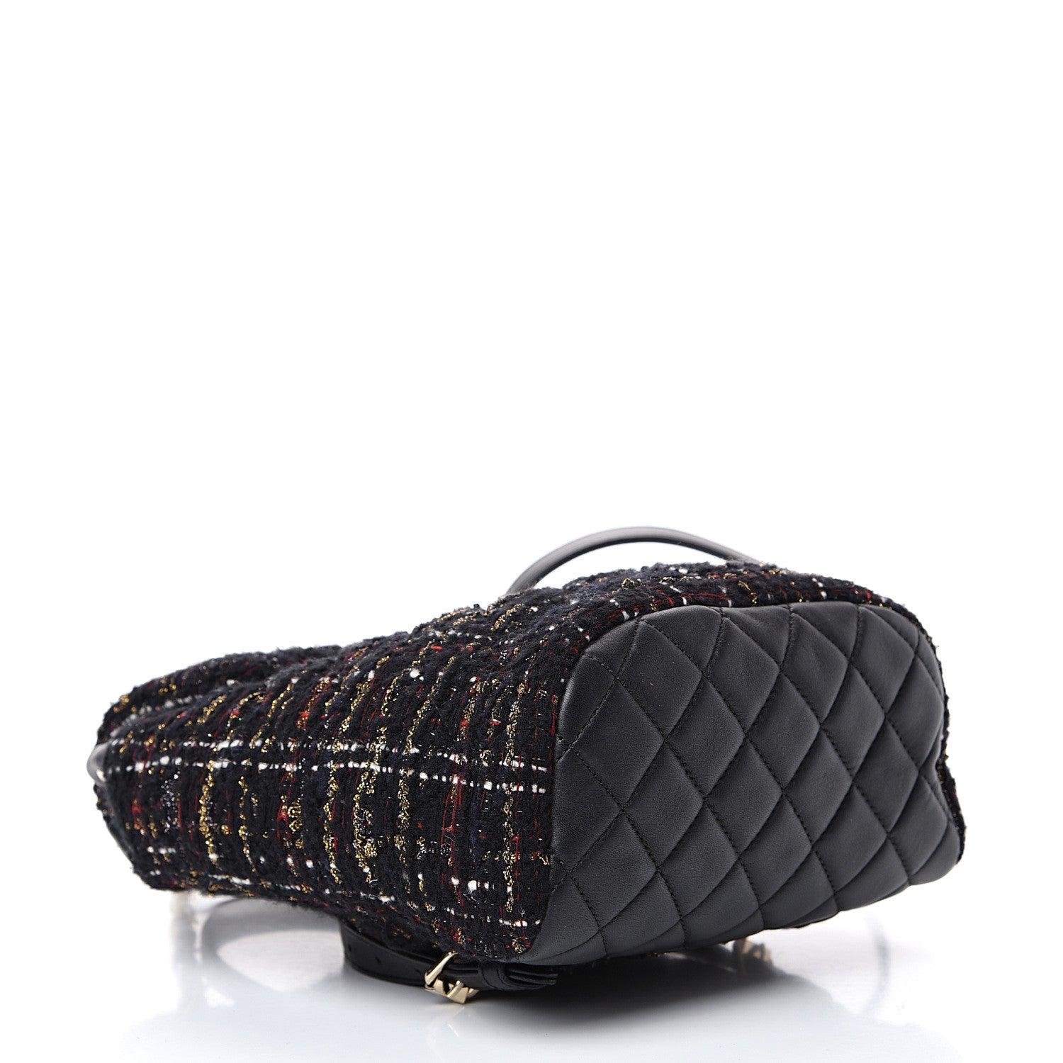 Chanel Tweed Mini Urban Spirit Backpack Black Gold 3 of 10