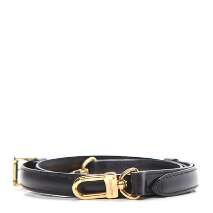 Louis Vuitton Calfskin 16mm Adjustable Shoulder Strap Black 1 of 4