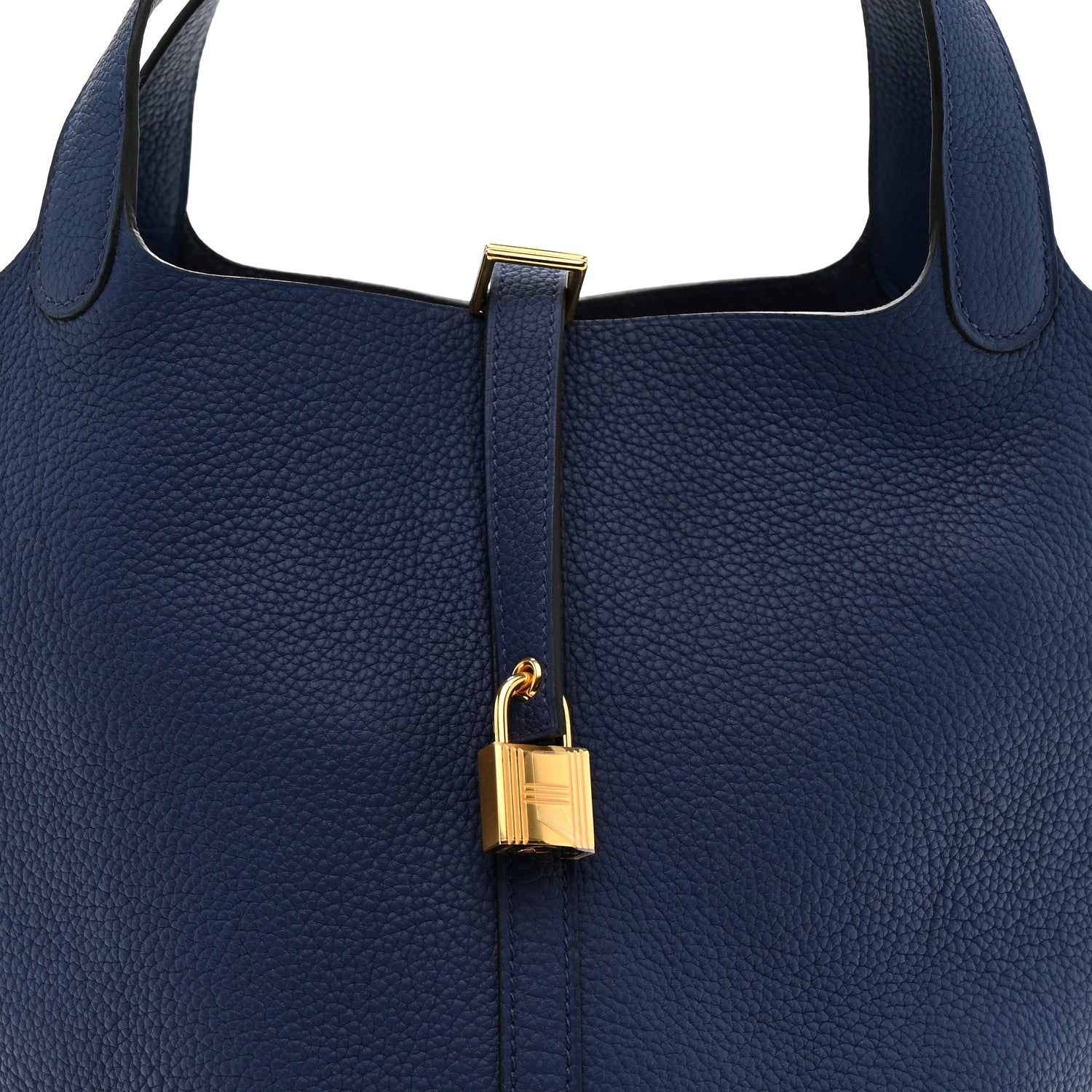Hermes Taurillon Clemence Picotin Lock 22 MM Bleu Saphir 8 of 11