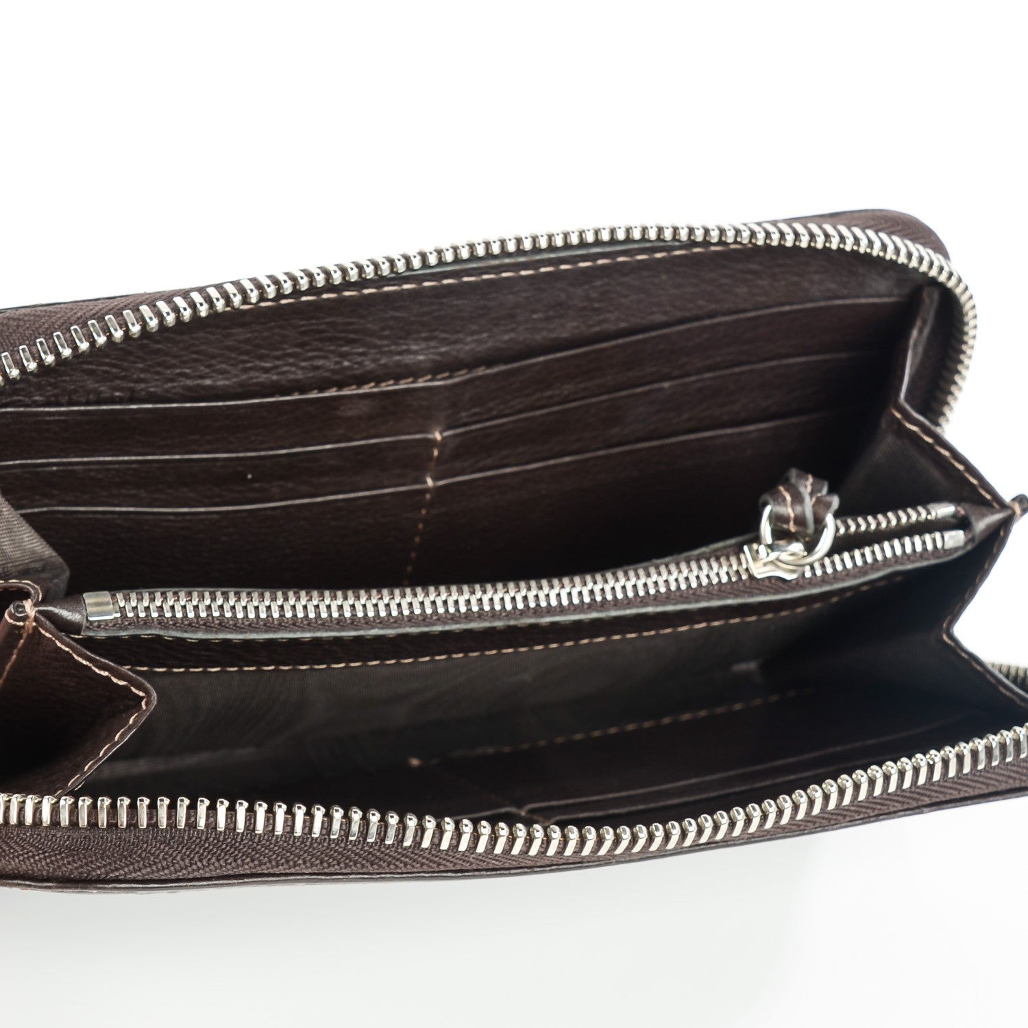 Chloe Calfskin Paddington Zip Around Wallet Brown 6 of 8