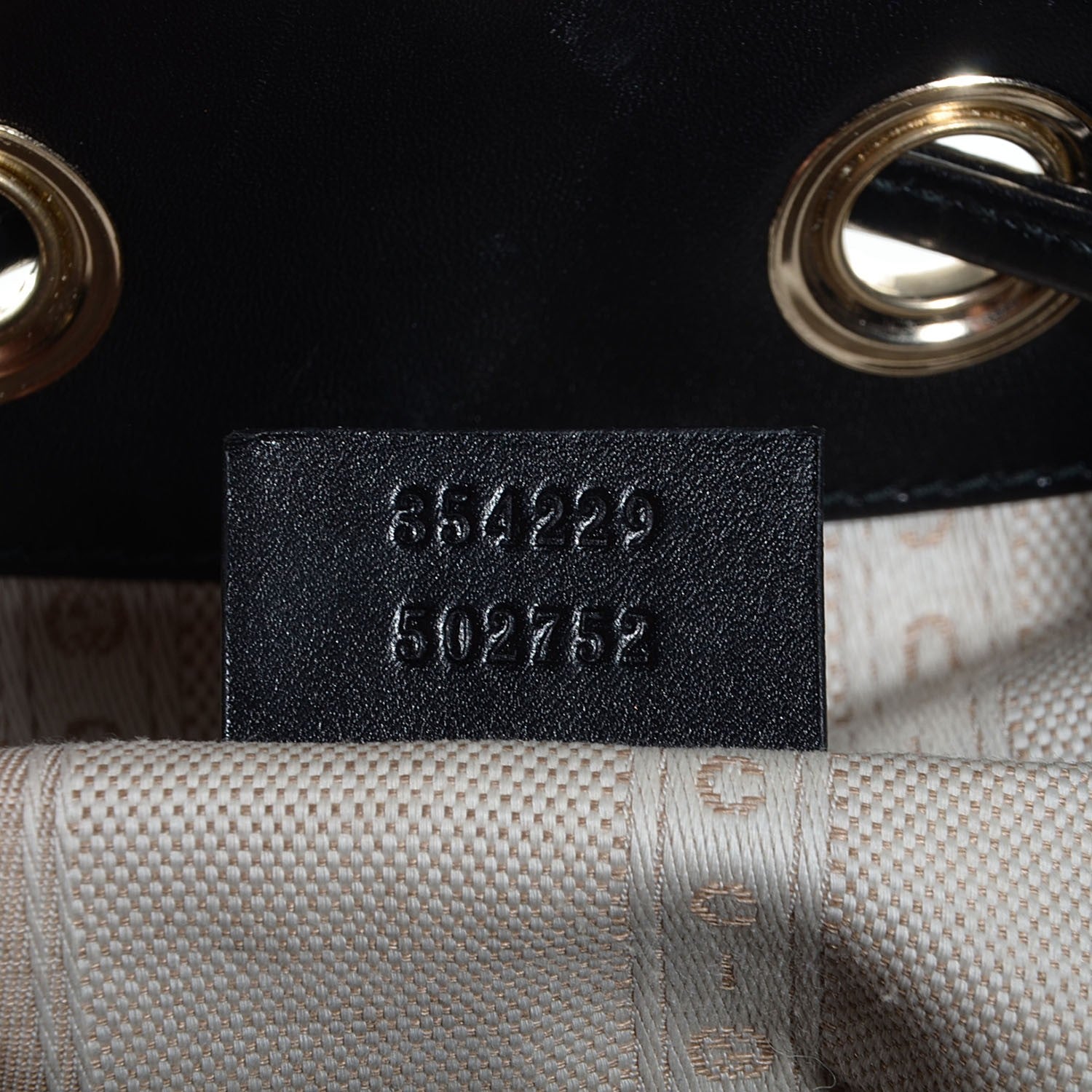 Gucci Bright Diamante Small Bucket Bag Black 7 of 9