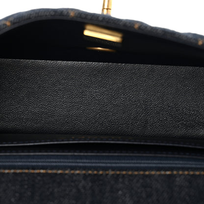 Chanel Denim Quilted Mini Rectangular Flap Dark Blue 5 of 11