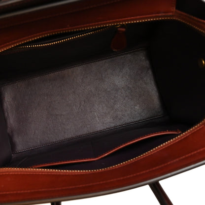 Celine Smooth Calfskin Micro Luggage Burgundy 2 of 21