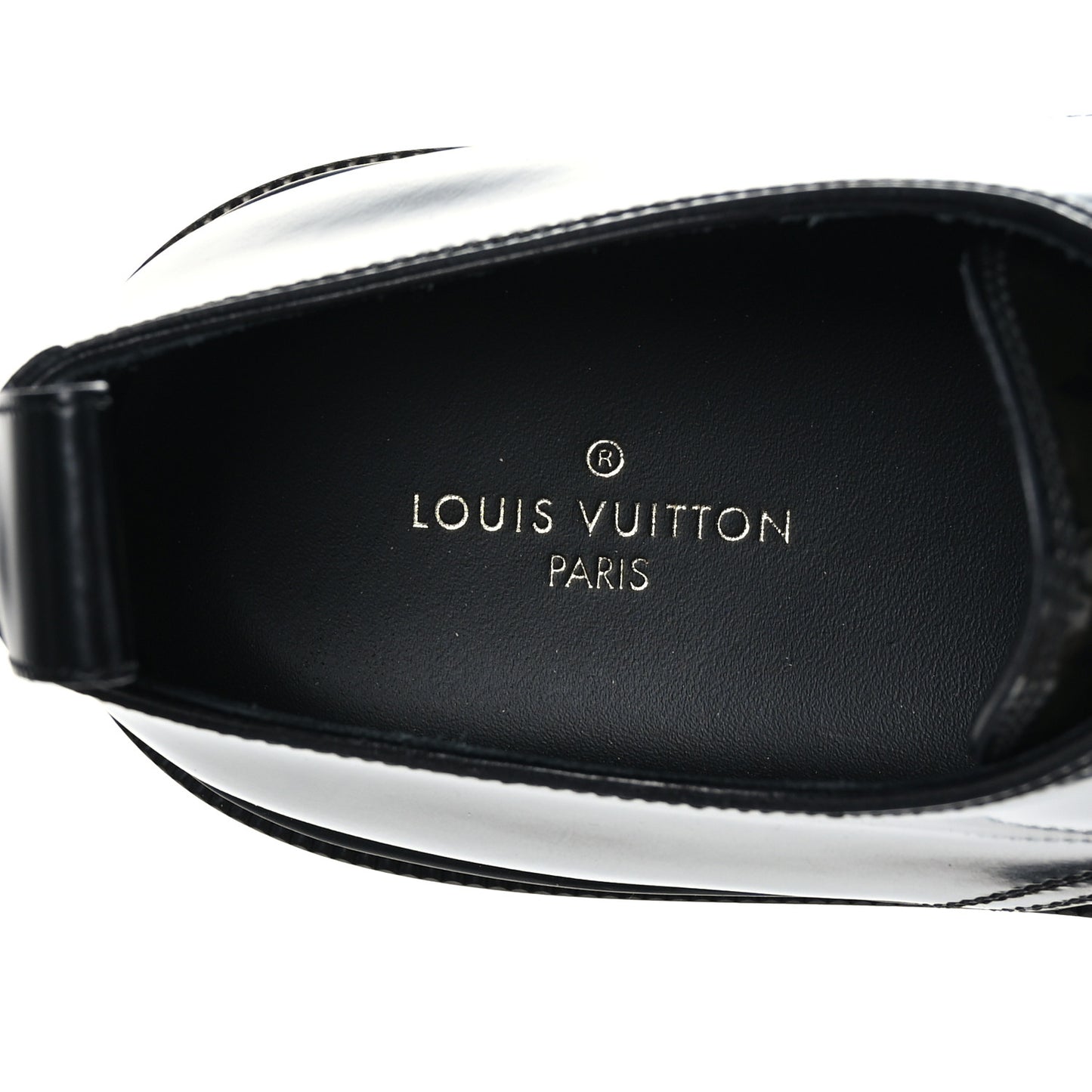 Reverse Monogram Eclipse Glaze Mens LV Club Loafers 9 Black