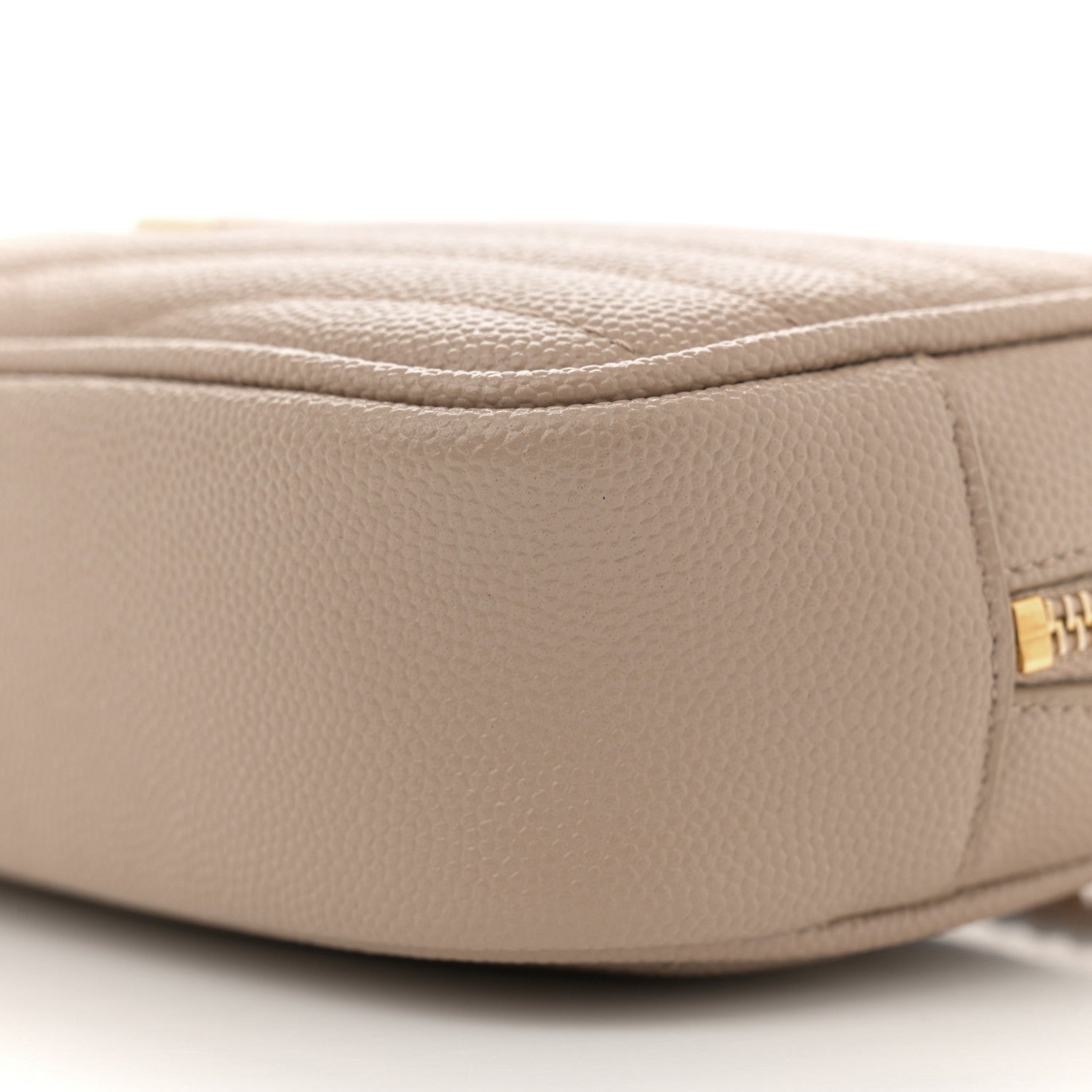 Saint Laurent Grain De Poudre Matelasse Monogram Mini Lou Camera Bag Dark Beige 10 of 10
