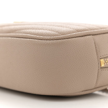 Saint Laurent Grain De Poudre Matelasse Monogram Mini Lou Camera Bag Dark Beige 10 of 10