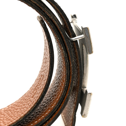 Hermes Box Togo 32mm H Belt 95 38 Black Gold 7 of 7