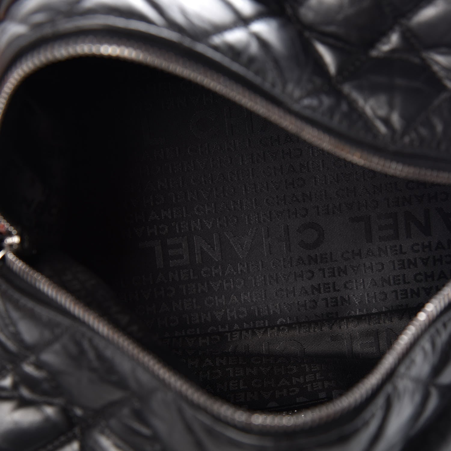 Chanel Distressed Lambskin Lady Braid Small Tote Black 7 of 9