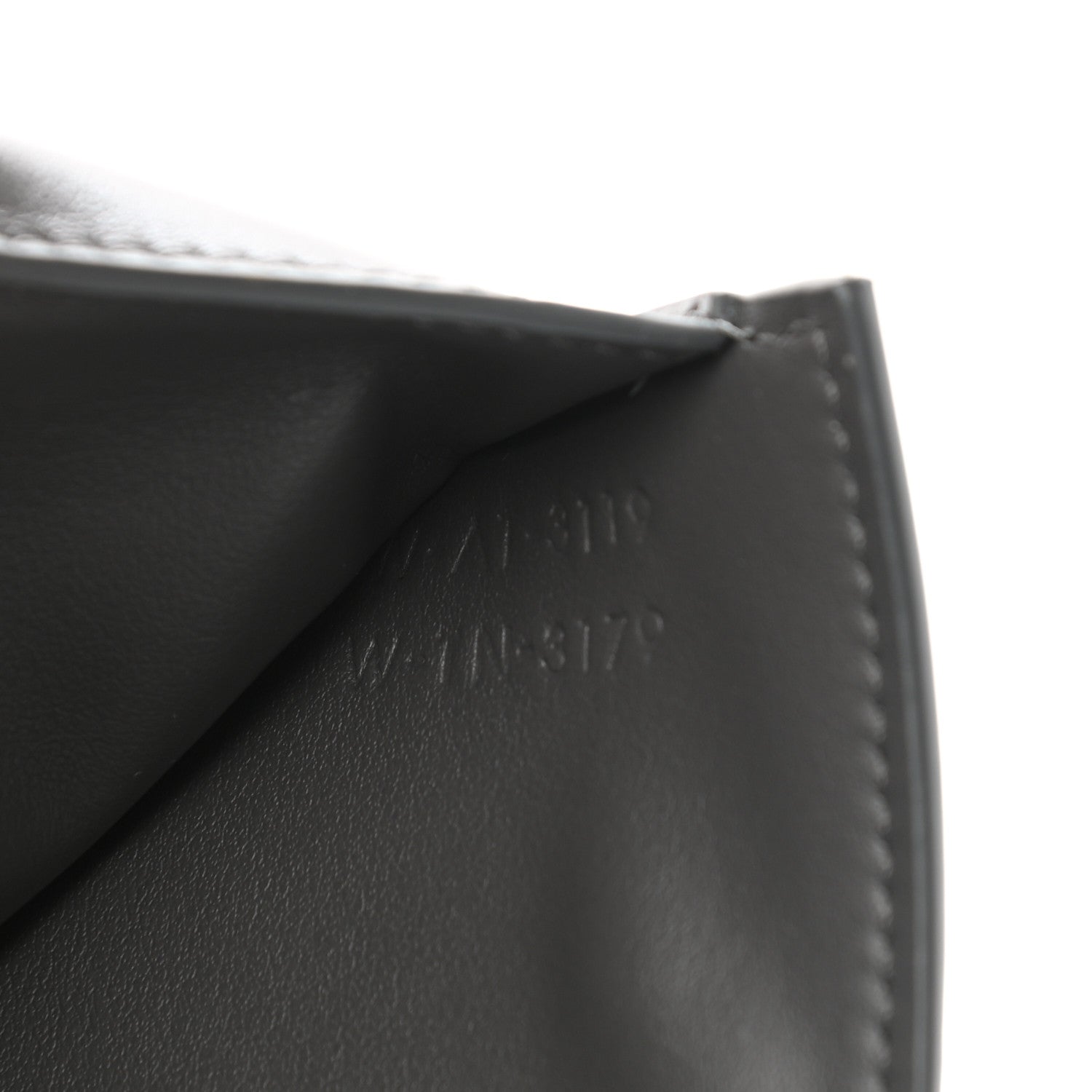 Celine Grained Calfskin Small Tri-Fold Wallet Grey 9 of 15