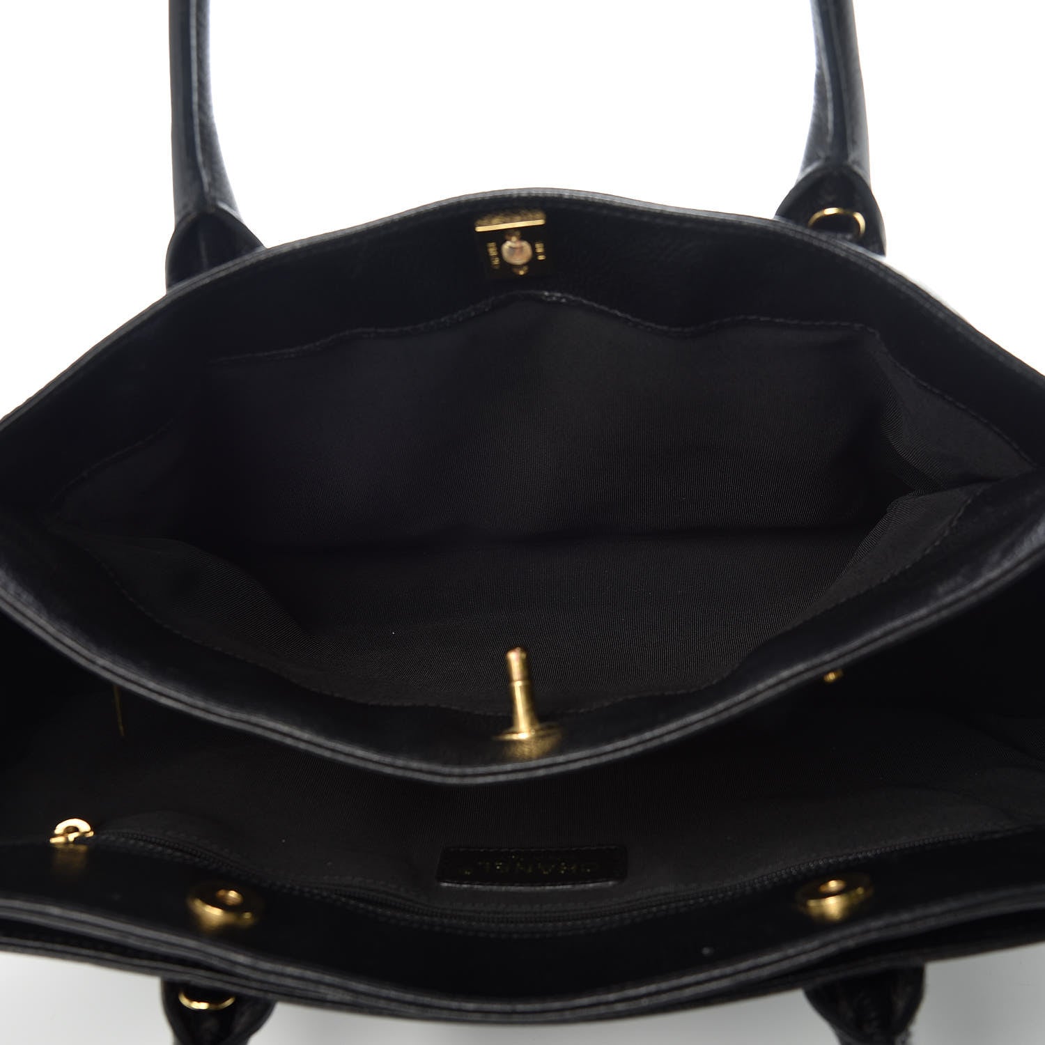 Chanel Calfskin Cerf Executive Shopper Tote Black 7 of 17