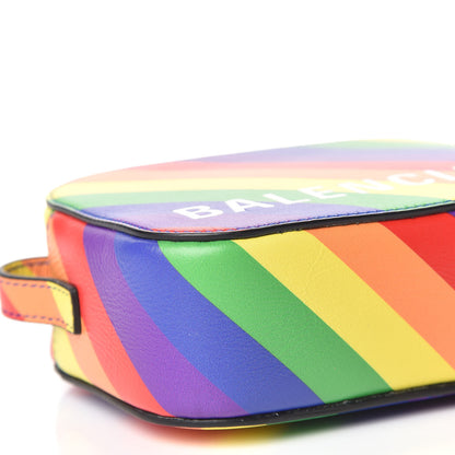 Balenciaga Smooth Calfskin Rainbow Logo XS Ville Camera Bag Multicolor 5 of 10