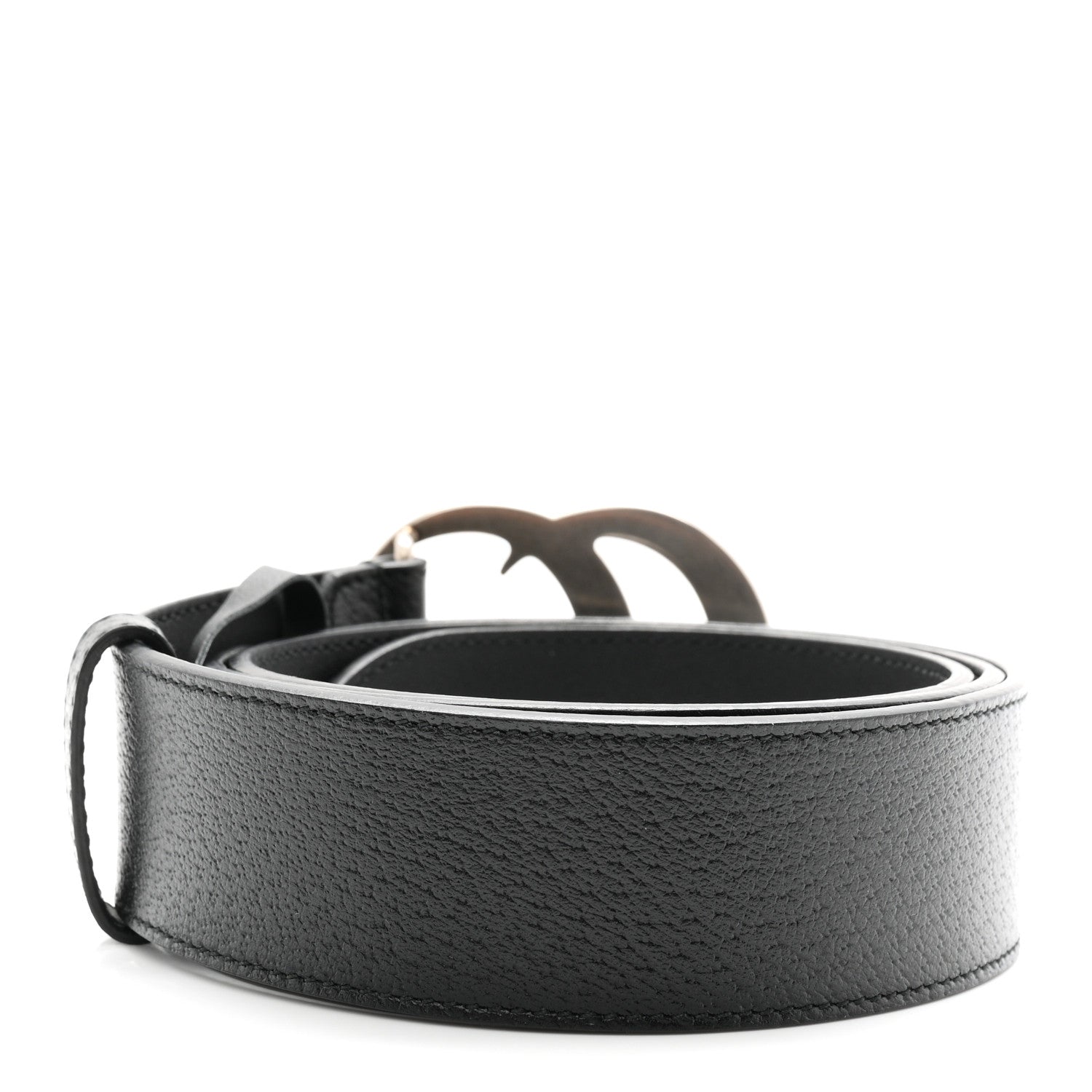 Gucci Textured Calfskin Double G 40mm Belt 95 38 Black 2 of 6