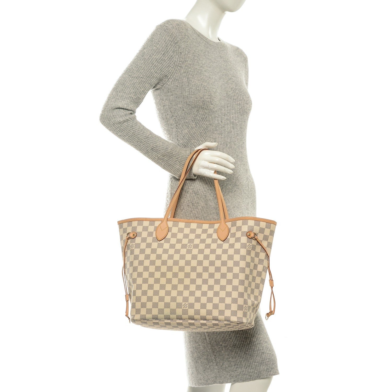 Louis Vuitton Damier Azur Neverfull MM 2 of 7