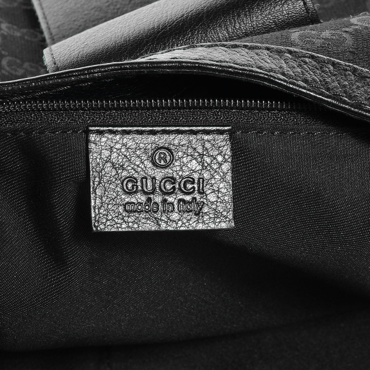 Gucci Monogram New Ladies Web Large Hobo Black 6 of 7