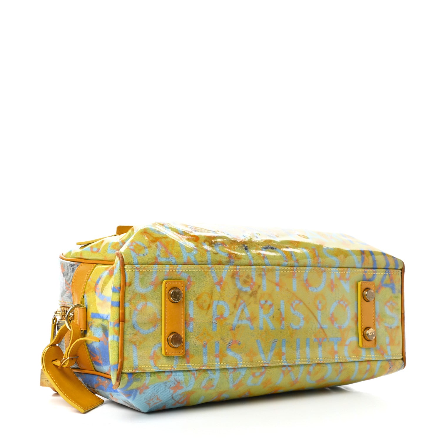 Louis Vuitton Monogram Pulp Defile Weekender PM Yellow 4 of 9