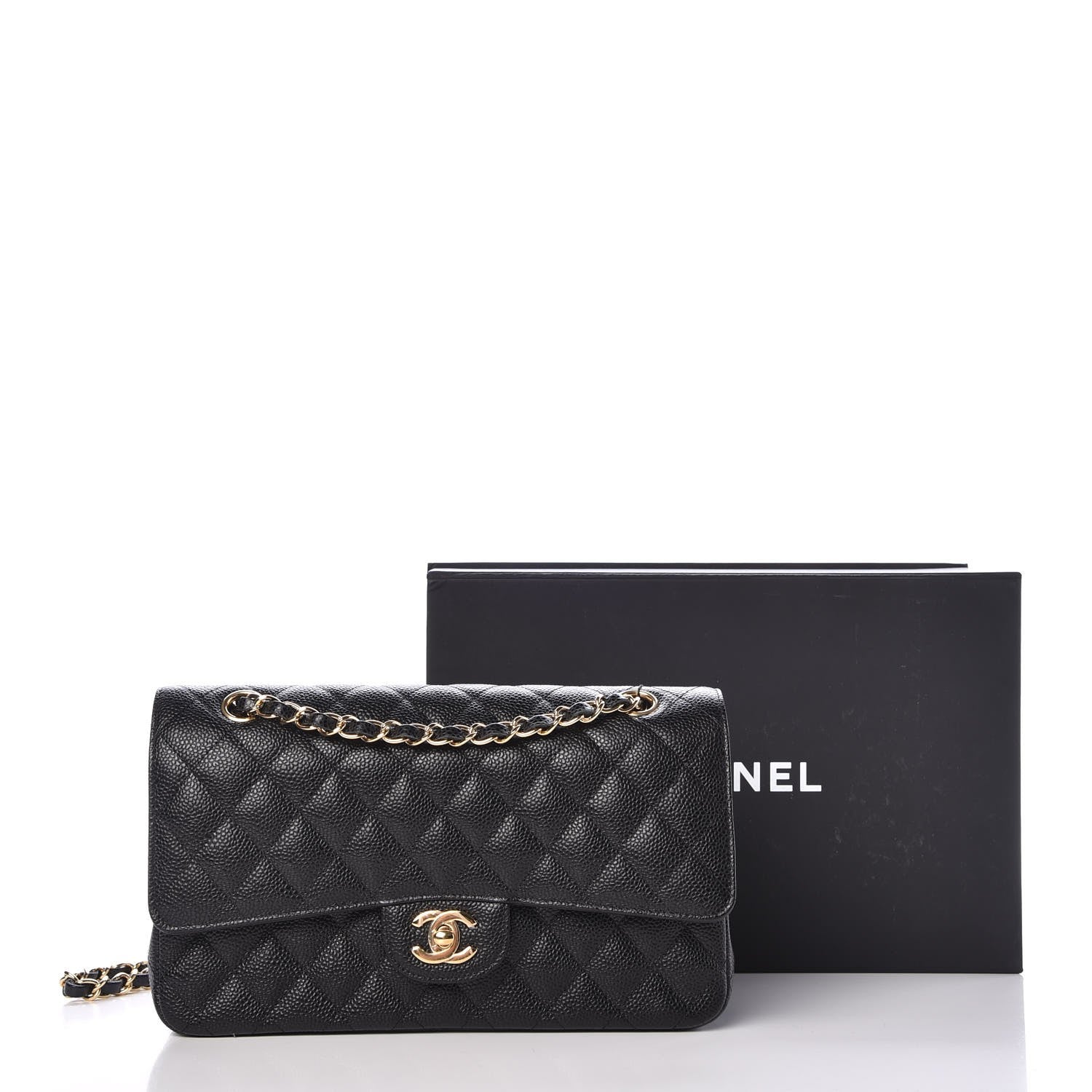 Chanel Caviar Quilted Medium Double Flap Black 11 of 11