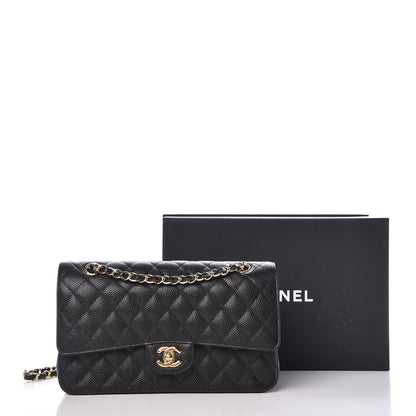 Chanel Caviar Quilted Medium Double Flap Black 11 of 11