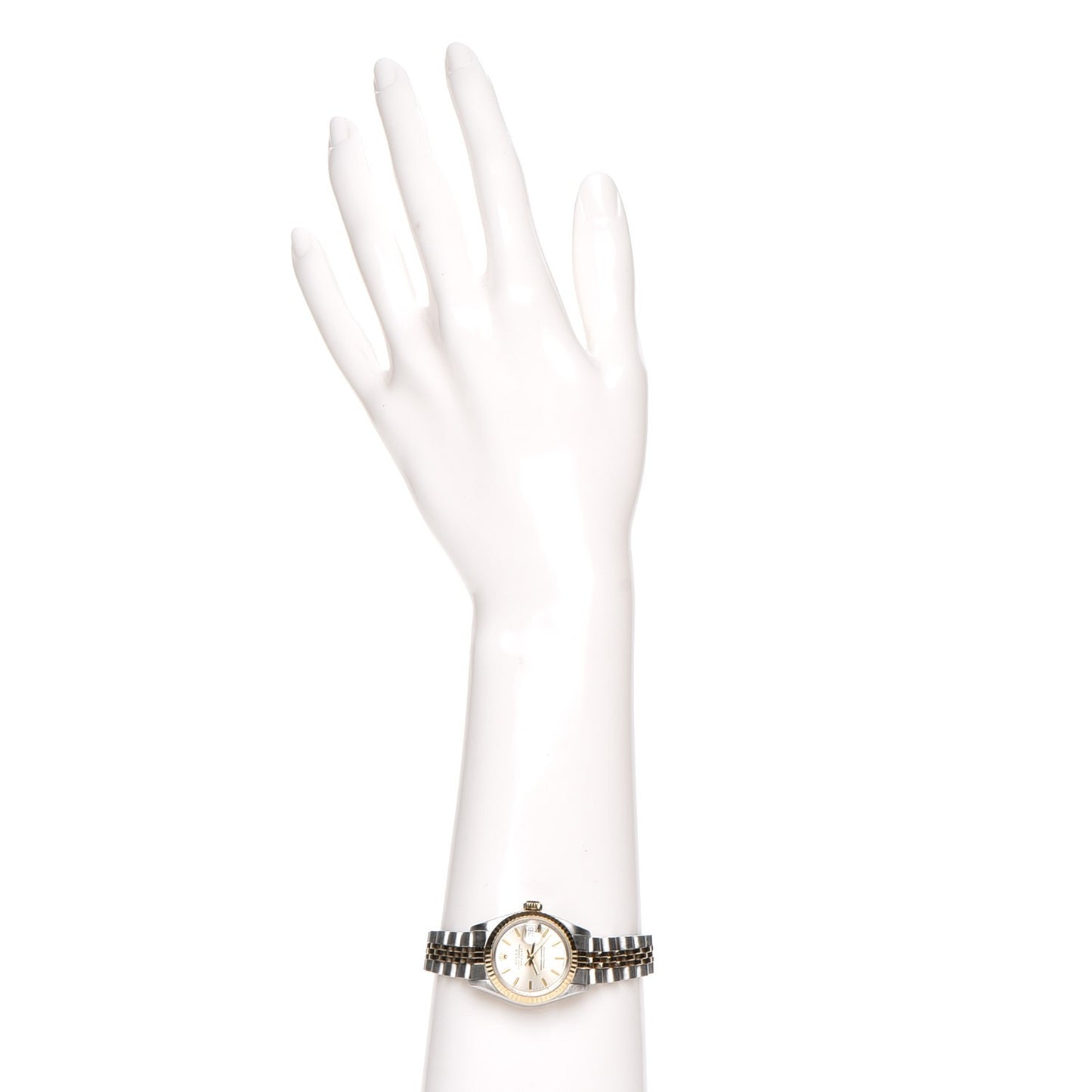 Stainless Steel 18K Yellow Gold 26mm Oyster Perpetual Datejust Watch Silver 69173
