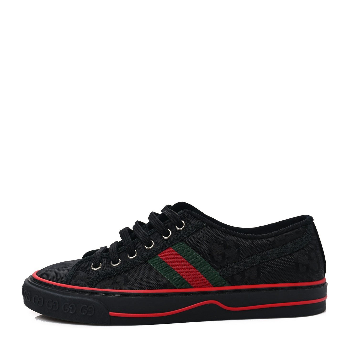 Econyl Nylon Web Monogram Off The Grid Womens 1977 Tennis Sneakers 38 Black
