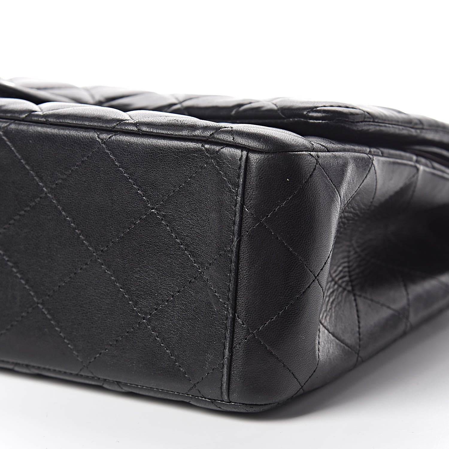 Chanel Lambskin Quilted Maxi Double Flap Black 10 of 14