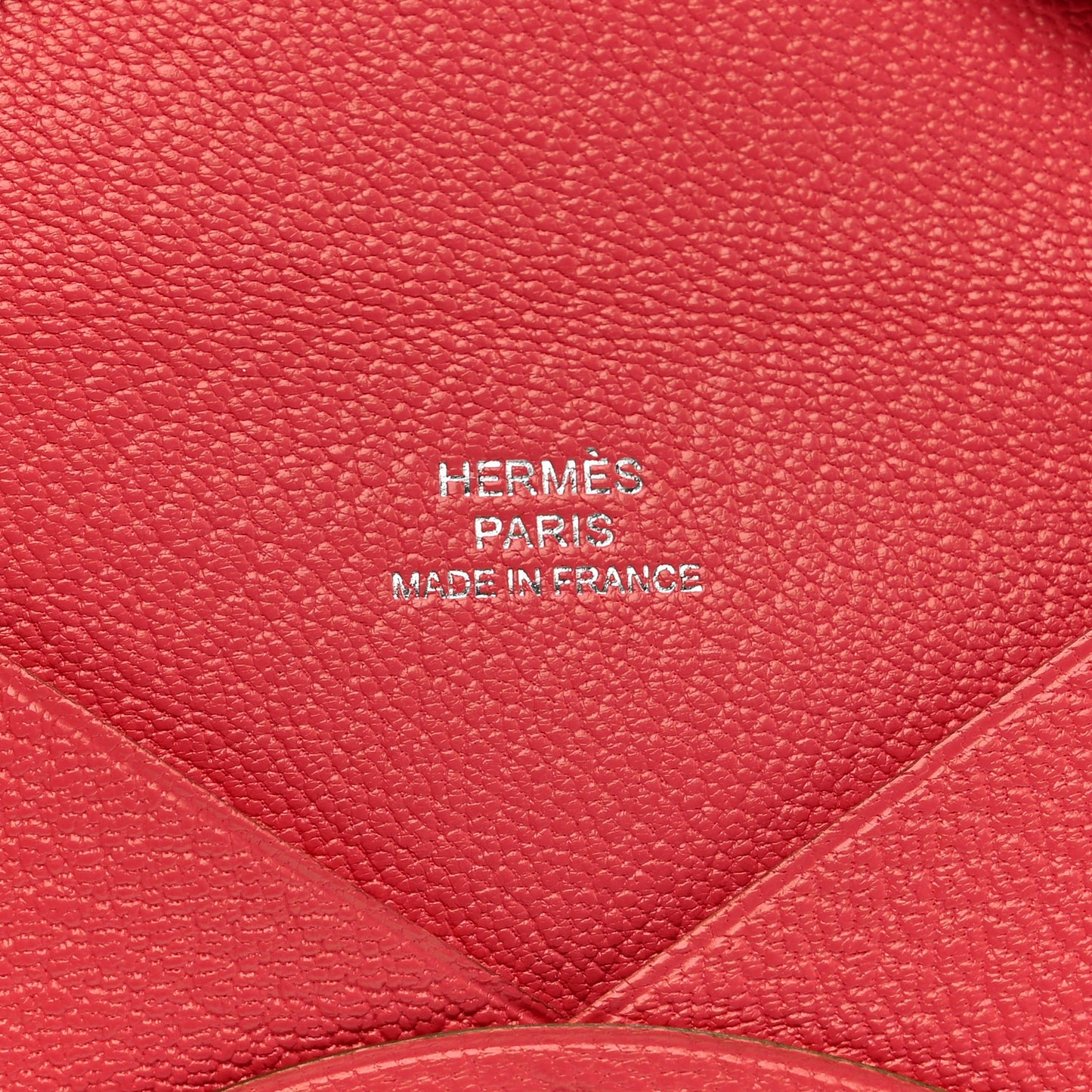Chevre Mysore Calvi Card Case Rose Lipstick