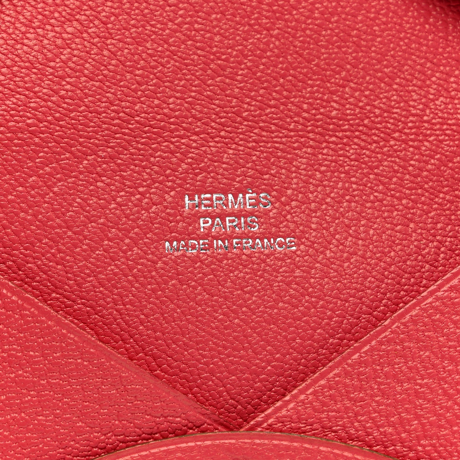 Hermes Chevre Mysore Calvi Card Case Rose Lipstick 6 of 8