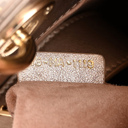 Christian Dior Metallic Lambskin Cannage Small My ABCDior Lady Dior Gold 7 of 11