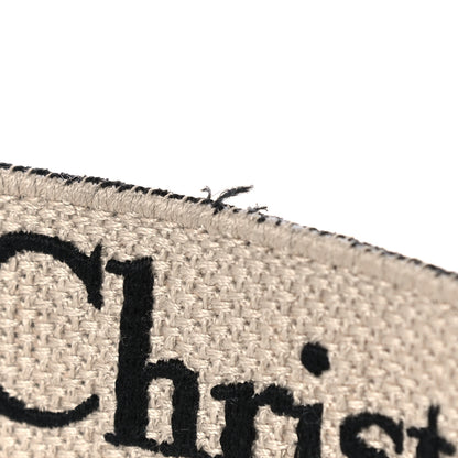 Christian Dior Canvas Embroidered Shoulder Strap Black 7 of 10