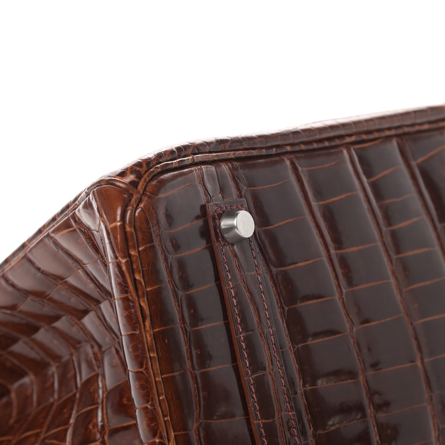 Shiny Porosus Birkin 35 Miel
