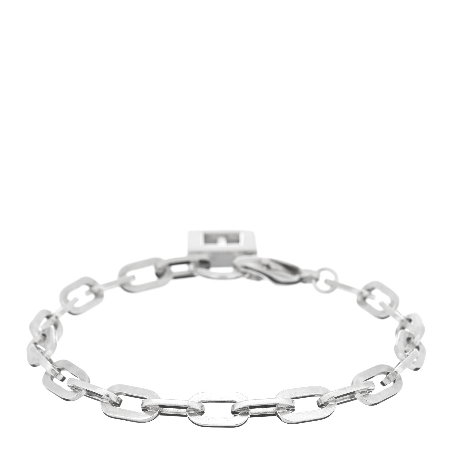 Tiffany Sterling Silver Initial T Lock Charm Bracelet 2 of 3