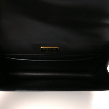 Prada Antic Soft Saffiano Lions Head Cahier Shoulder Bag Black 5 of 8