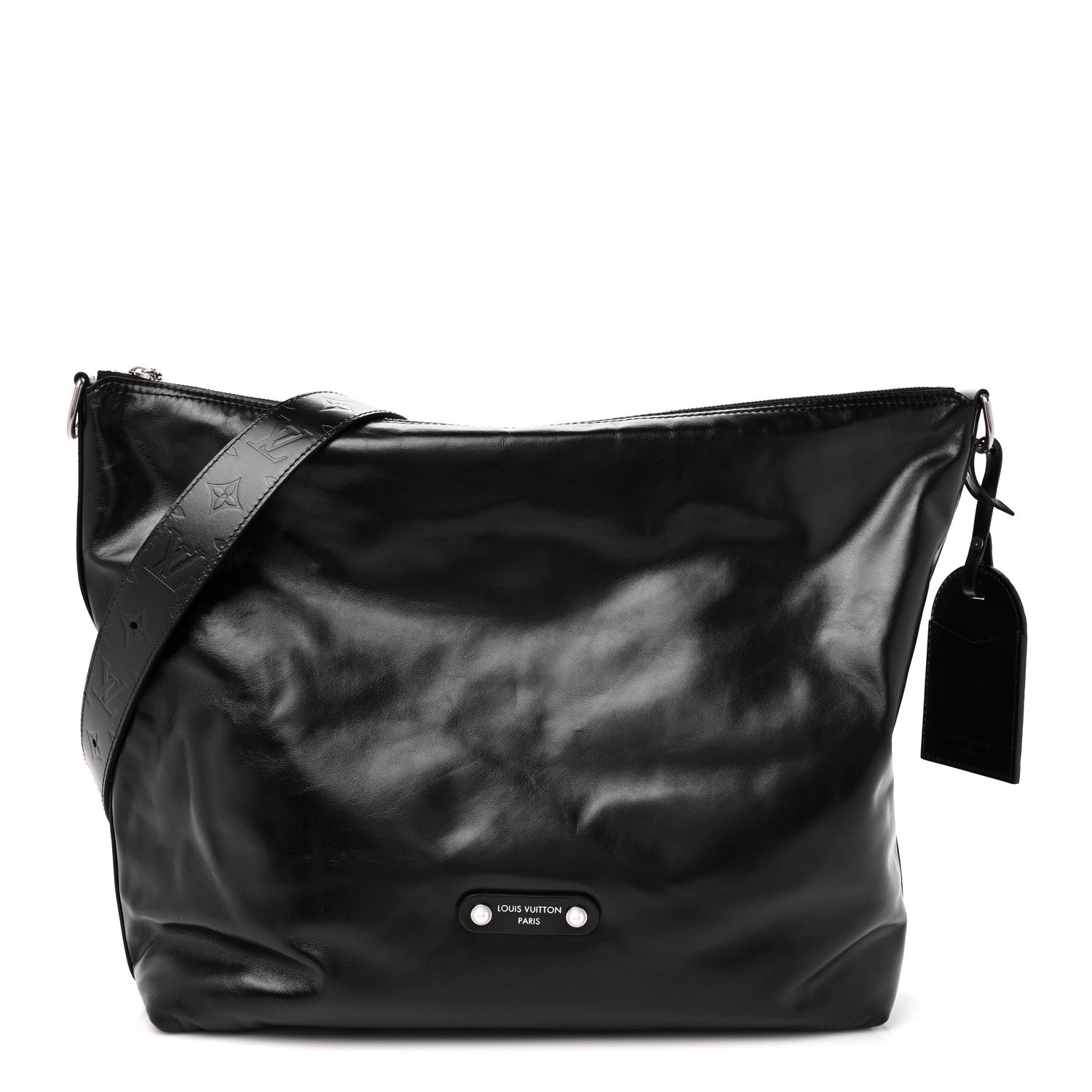 Louis Vuitton LV Night Calfskin Vagabond Hobo Black 1 of 9