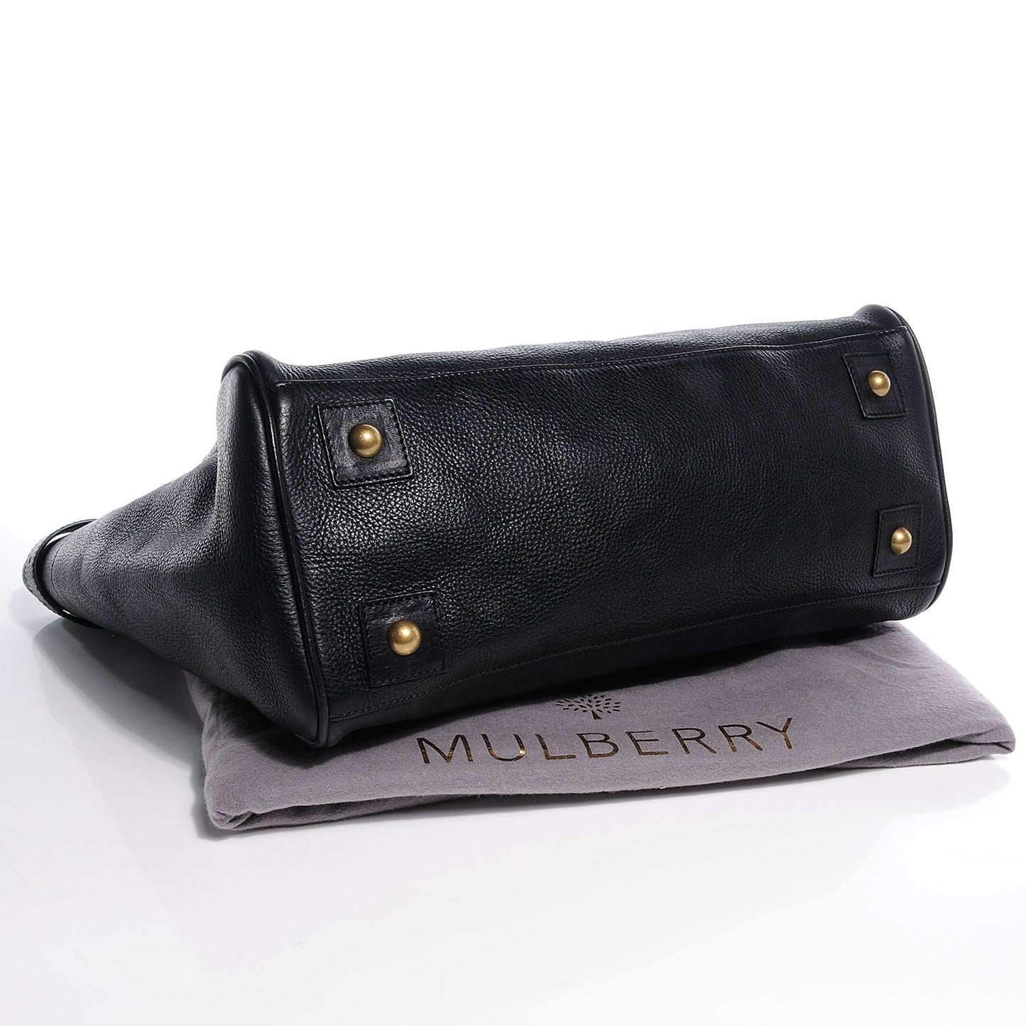 Natural Leather Bayswater Tote Black