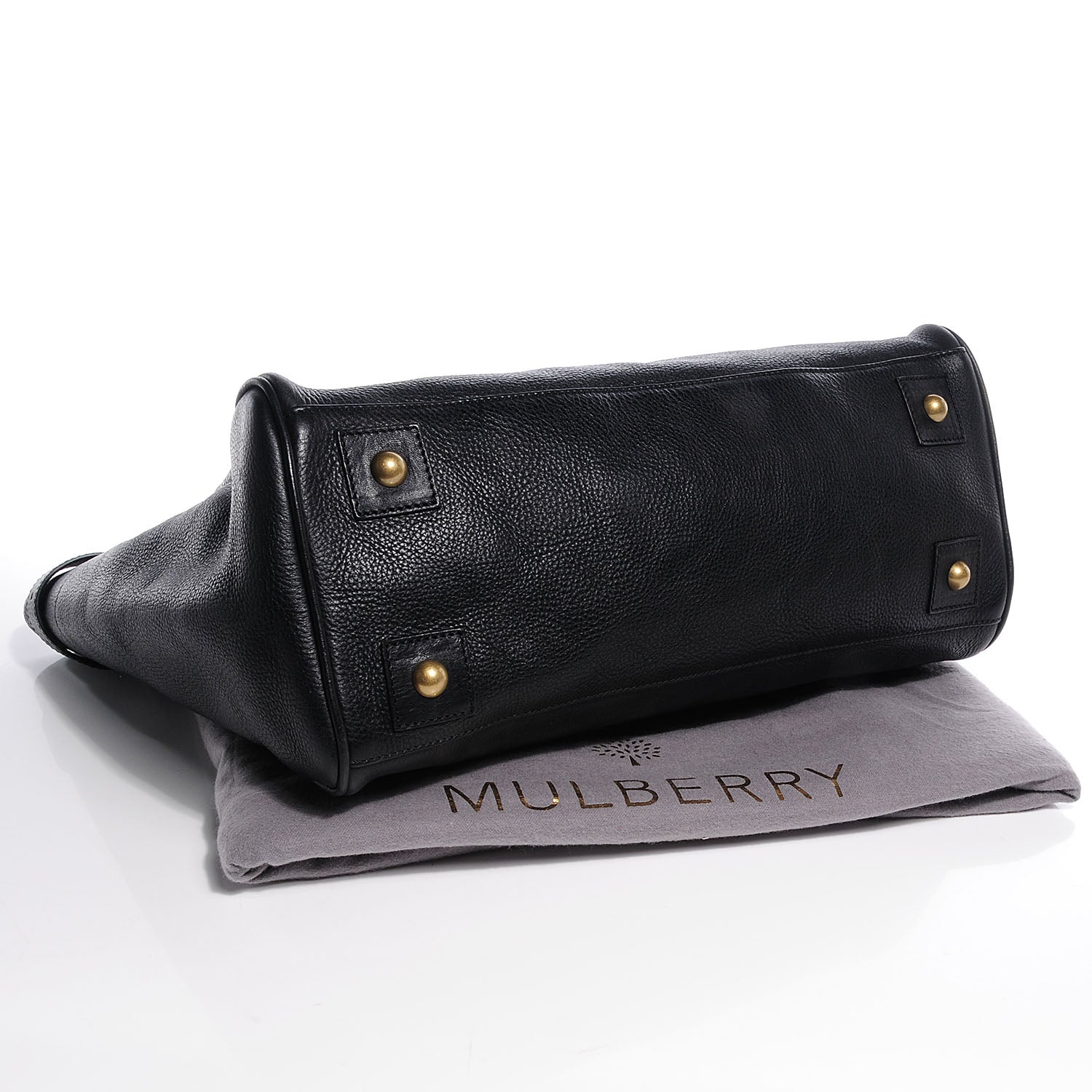 Mulberry Natural Leather Bayswater Tote Black 4 of 8