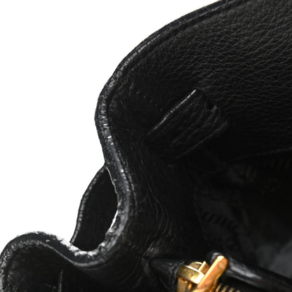 Prada Vitello Daino Shopping Tote Black 13 of 17