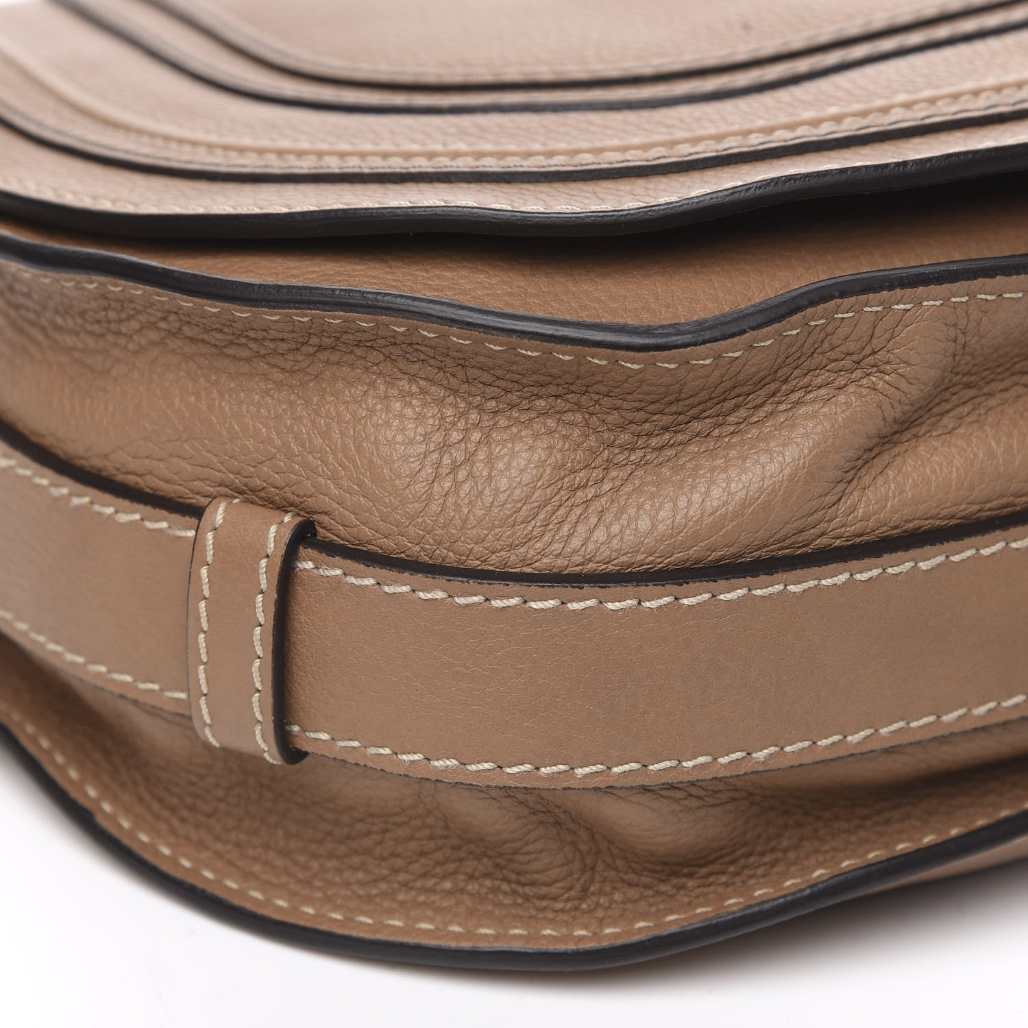 Chloe Calfskin Medium Marcie Round Crossbody Bag Nut 7 of 9