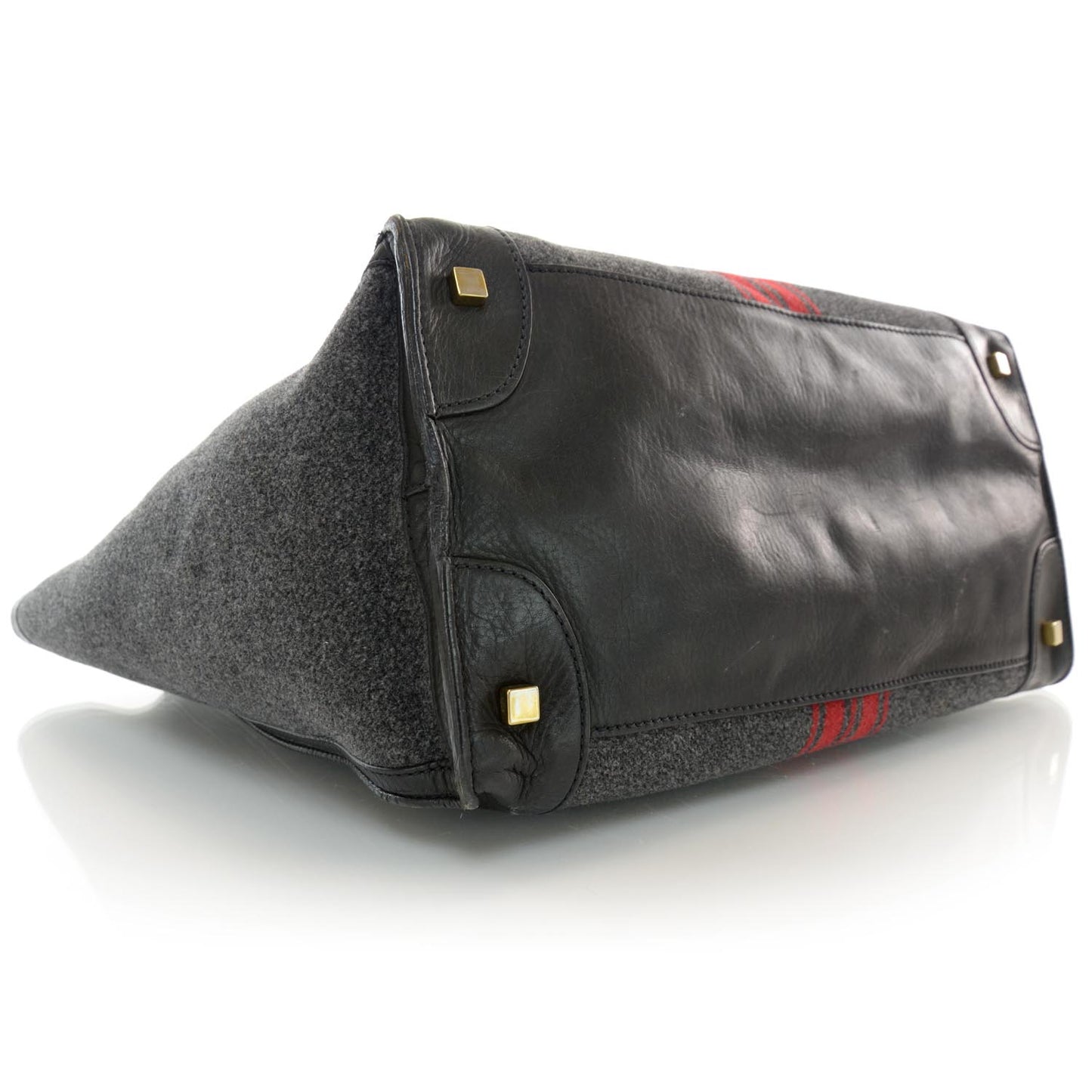 Wool Racer Stripe Medium Luggage