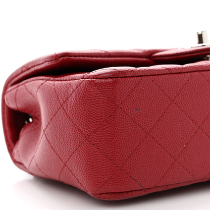 Chanel Caviar Quilted Mini Rectangular Flap Red 9 of 12