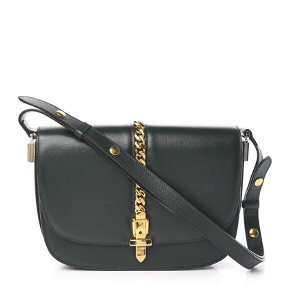 Gucci Azalea Calfskin Small Sylvie 1969 Flap Messenger Bag Green 1 of 10