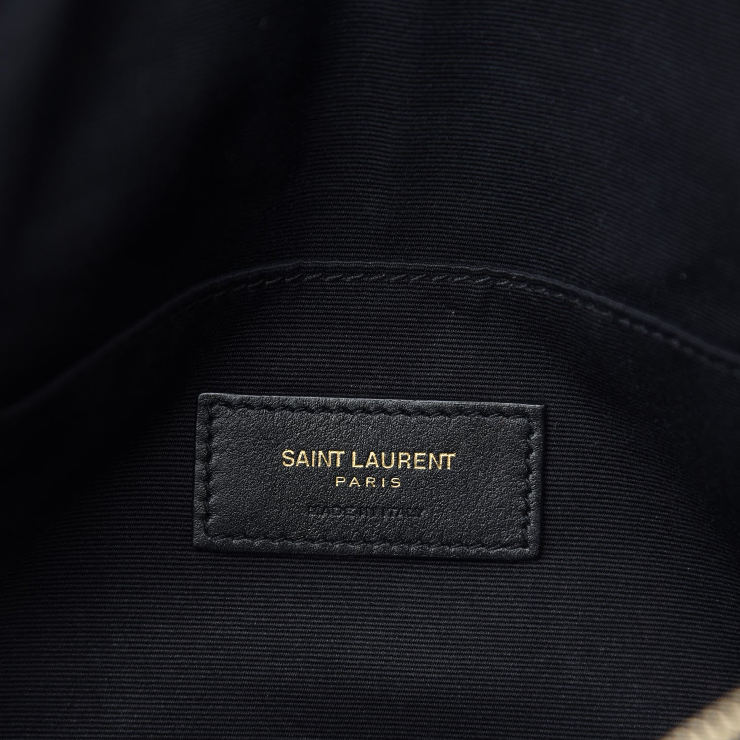 Saint Laurent Grain De Poudre Monogram Belt Bag Black 8 of 10