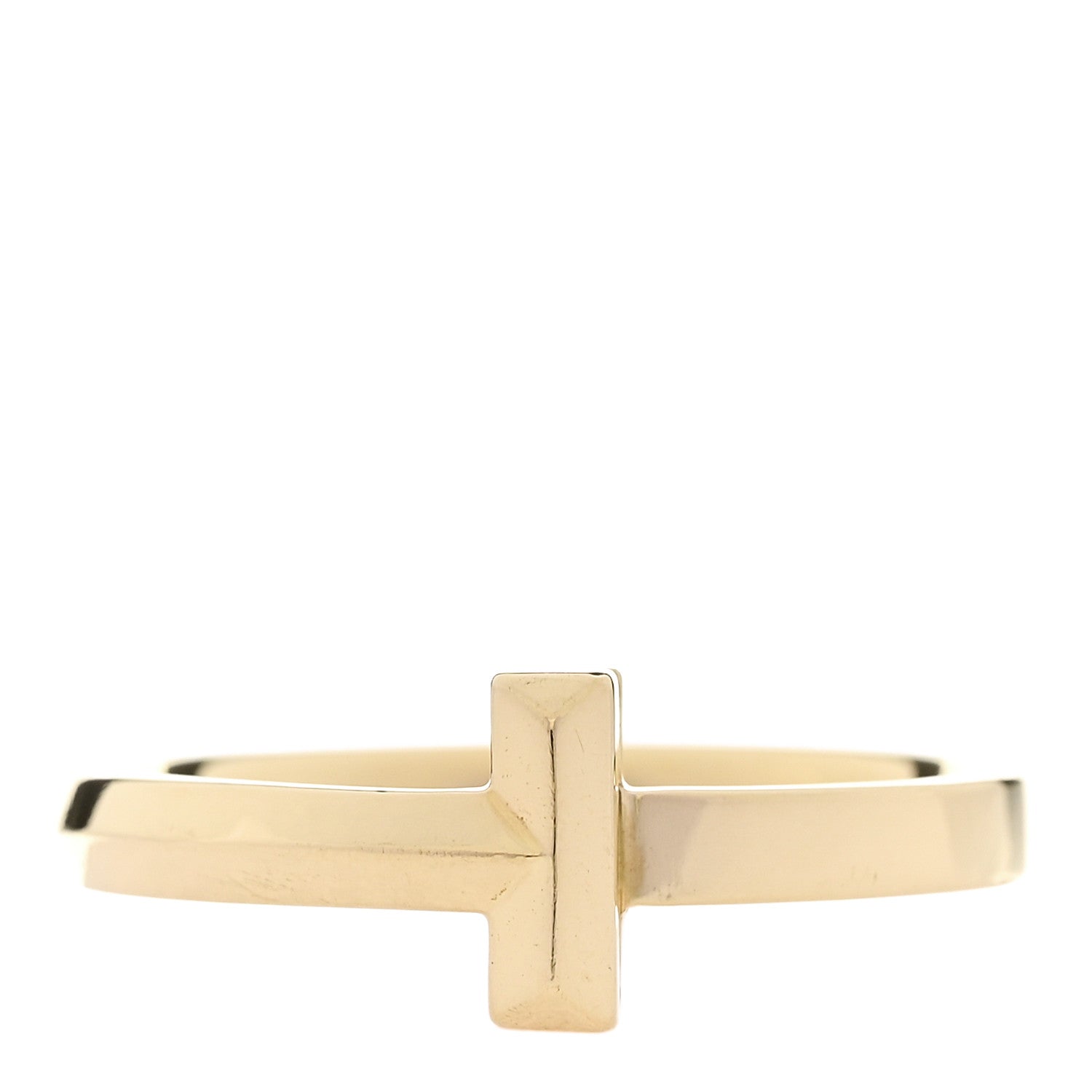 Tiffany 18K Yellow Gold T T1 Ring 54 7 1 of 5