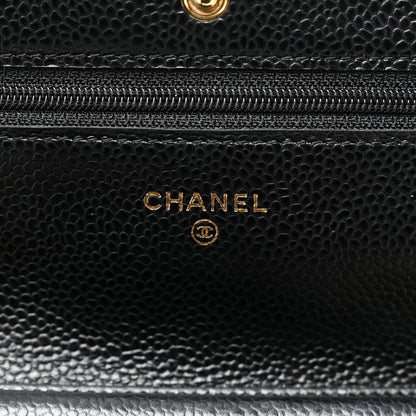 Chanel Caviar Quilted Wallet on Chain WOC Black 6 of 11
