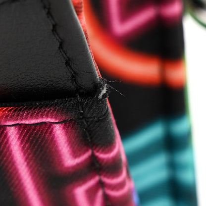 Chanel Fabric Printed Chanel 19 Wallet On Chain WOC Black Multicolor 12 of 17