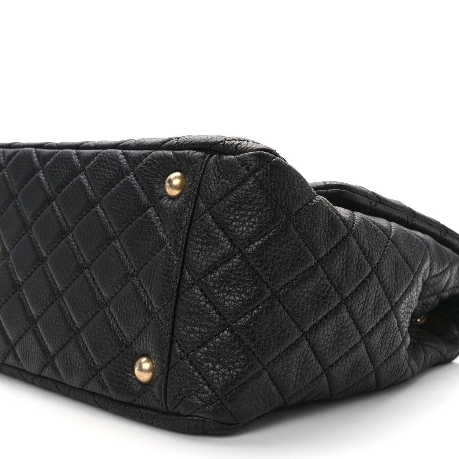 Chanel Calfskin Quilted XXL Travel Flap Bag Black 9 of 13