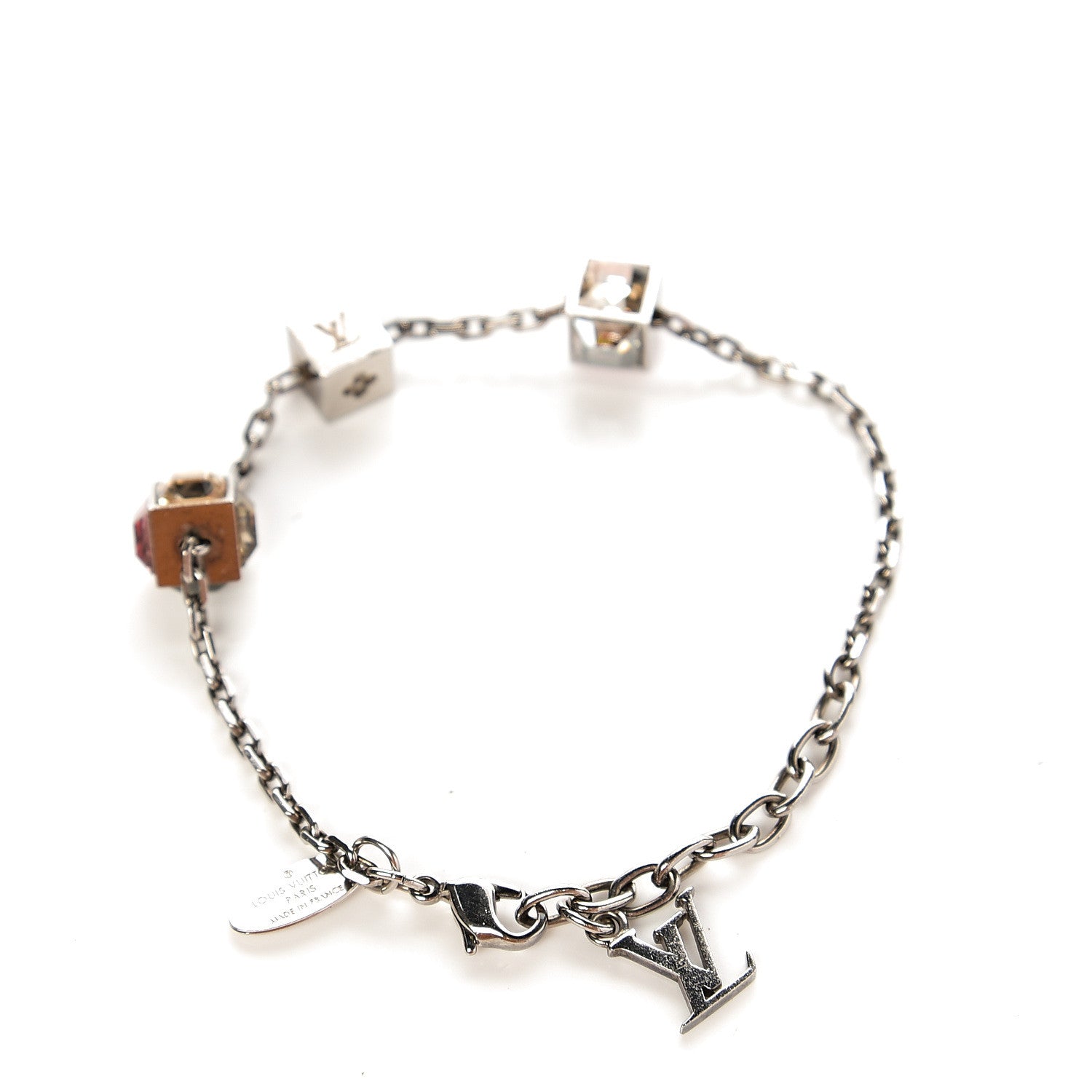 Louis Vuitton Swarovski Gamble Damier Bracelet Silver 2 of 3