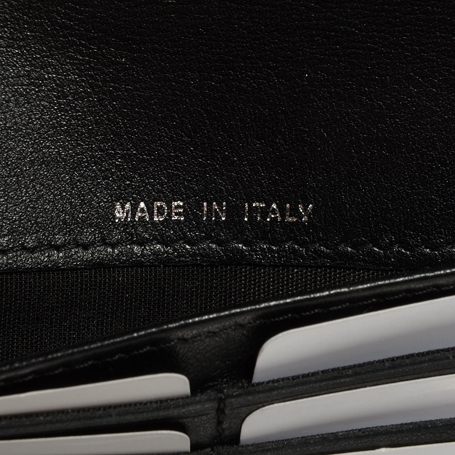 Caviar Long Flap Wallet Black