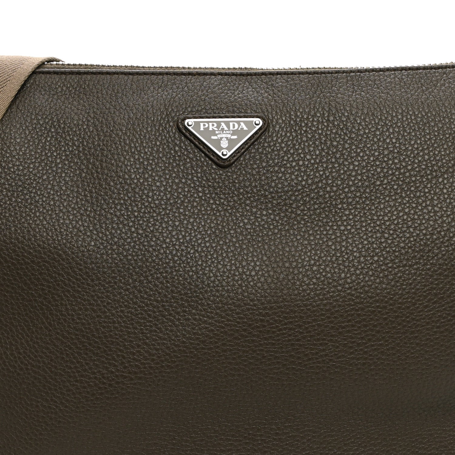 Prada Vitello Daino Medium Messenger Bag Bambu 7 of 9